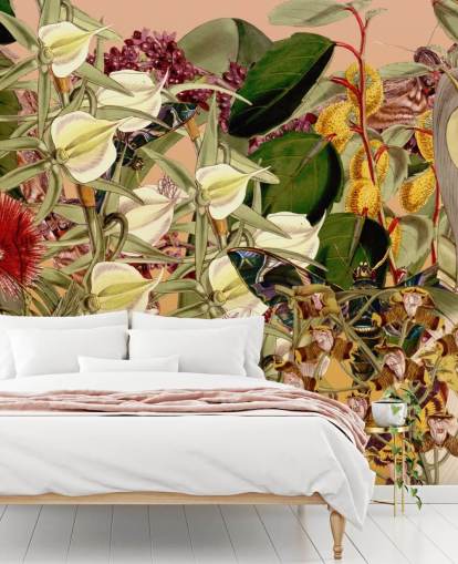 tropical botanical wallpaper