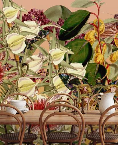 tropische botanische Tapete