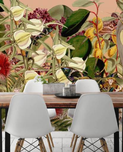 tropical botanical wallpaper
