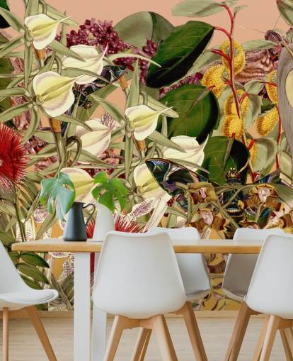tropical botanical wallpaper