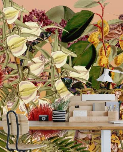 tropical botanical wallpaper
