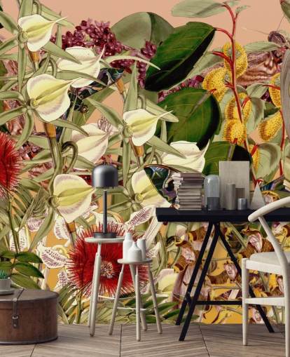 tropische botanische Tapete tropische botanische Tapete