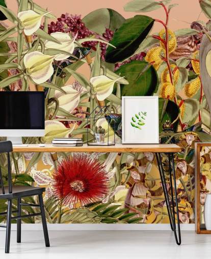 tropical botanical wallpaper