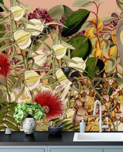 papier peint botanique tropical