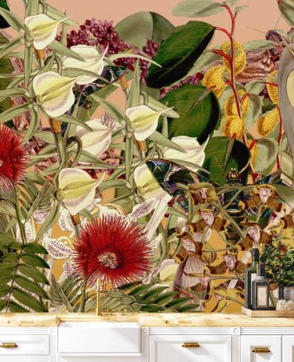 tropische botanische Tapete