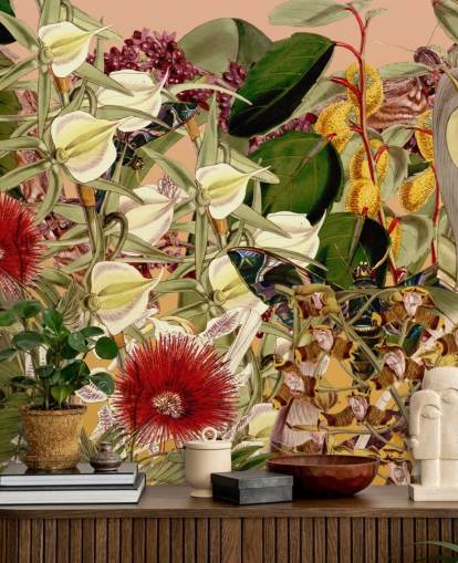 tropische botanische Tapete