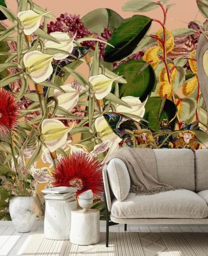 tropische botanische Tapete