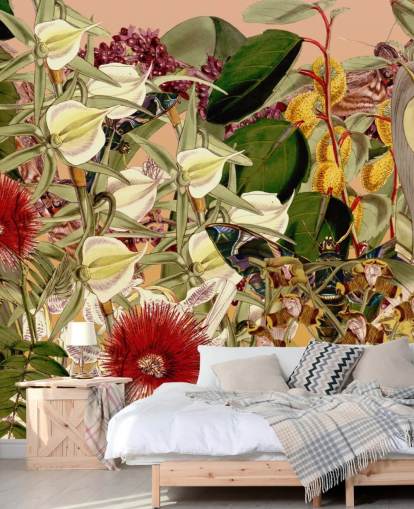 tropical botanical wallpaper