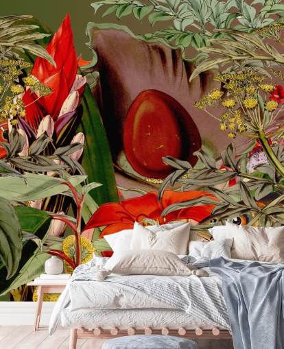 tropical plants and seed wallpaper