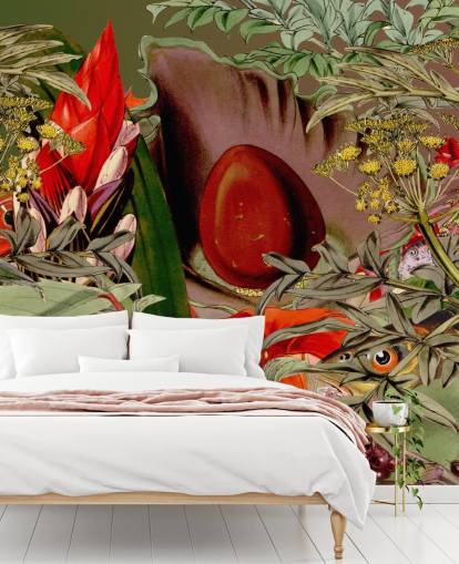 tropical plants and seed wallpaper