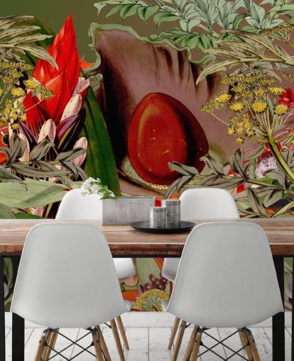 tropical plants and seed wallpaper