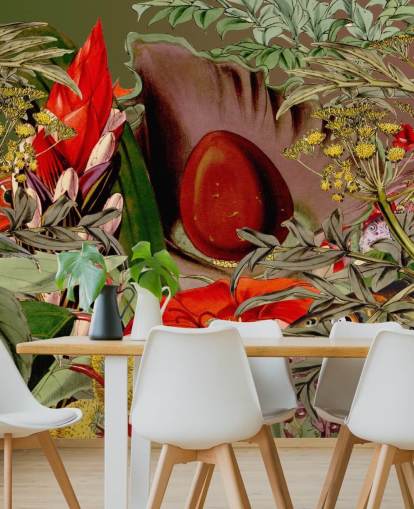 papel pintado de plantas tropicales y semillas papel pintado de plantas tropicales y semillas