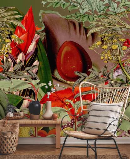 plantas tropicais e papel de parede de sementes