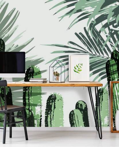 cactussen graffiti behang