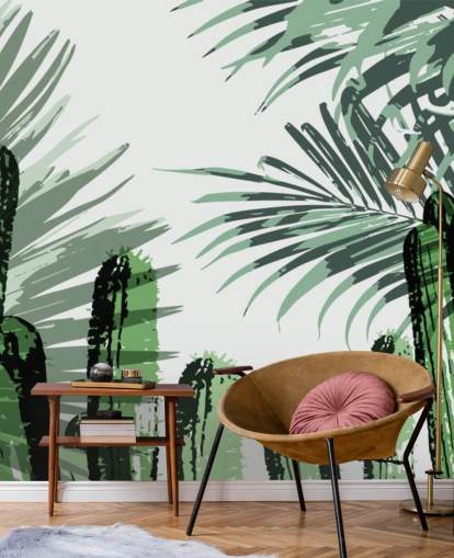 cactussen graffiti behang