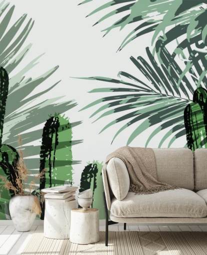 cactussen graffiti behang