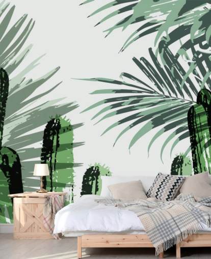 cactussen graffiti behang