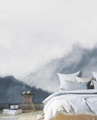 misty mountains in gray watercolor wallpaper misty mountains in gray watercolor wallpaper