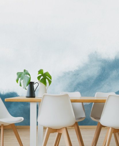 misty mountains in teal watercolor wallpaper misty mountains in teal watercolor wallpaper