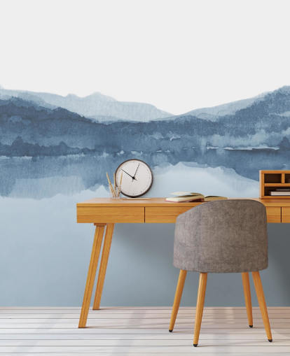 blue lake and mountains wallpaper