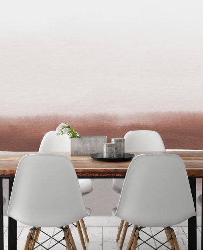 terracotta and white abstract painting wallpaper mural for bedrooms and living rooms