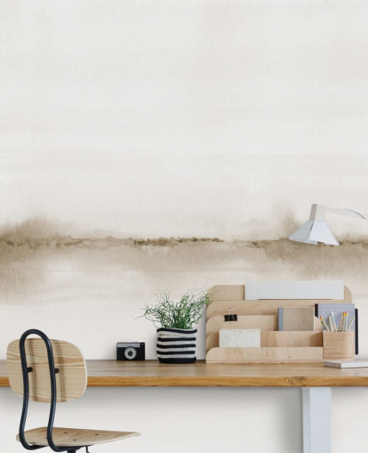 Sepia-Tapete mit Wasserfarben-Landschaft