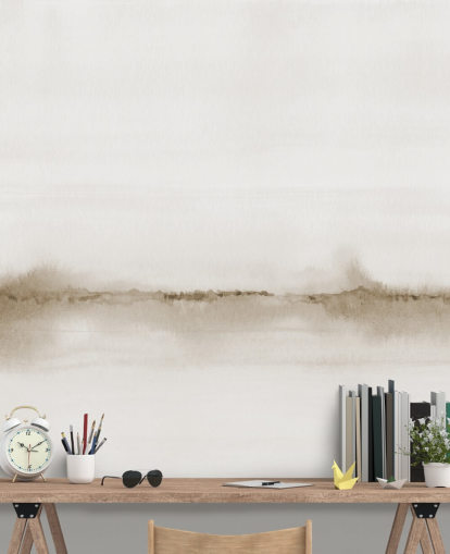 papel de parede sépia de paisagem em aquarela papel de parede sépia de paisagem em aquarela
