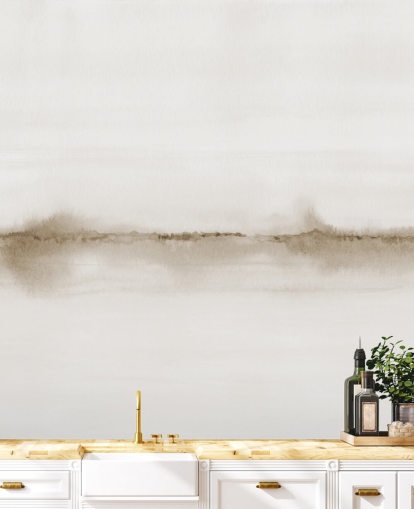 watercolor landscape sepia wallpaper