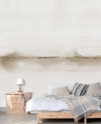 papel de parede sépia de paisagem em aquarela papel de parede sépia de paisagem em aquarela