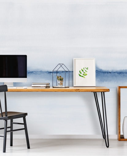 aquarel blauw landschapsbehang aquarel blauw landschapsbehang