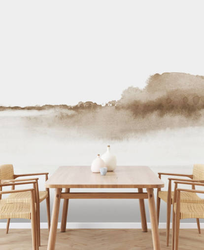 beige watercolor mountains wallpaper