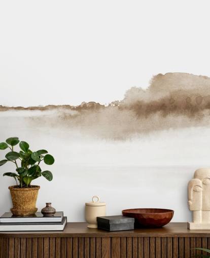 beige watercolor mountains wallpaper beige watercolor mountains wallpaper