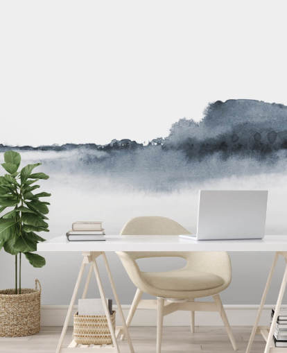 fondo de pantalla de paisaje abstracto en blanco y negro