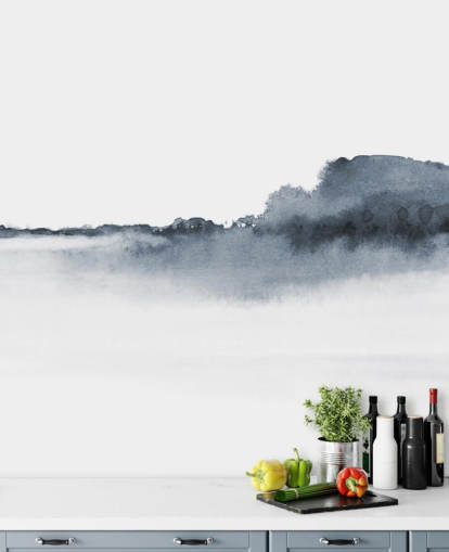 carta da parati astratta in bianco e nero