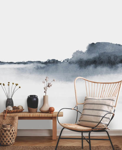 fondo de pantalla de paisaje abstracto en blanco y negro