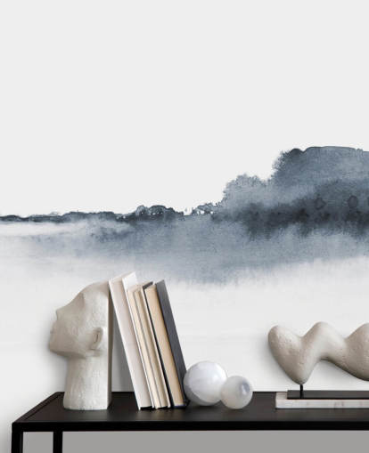 fondo de pantalla de paisaje abstracto en blanco y negro