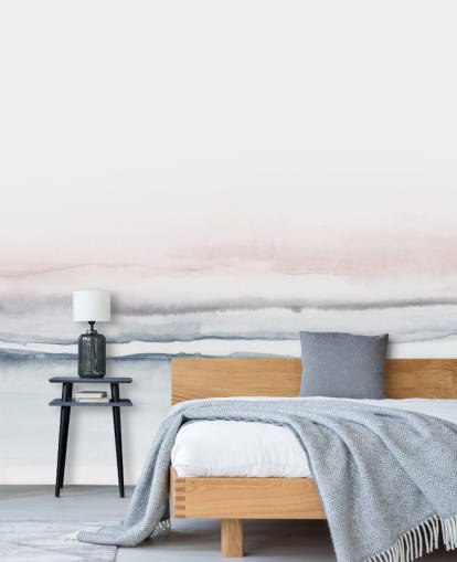 pastellrosa og blå abstrakt tapet