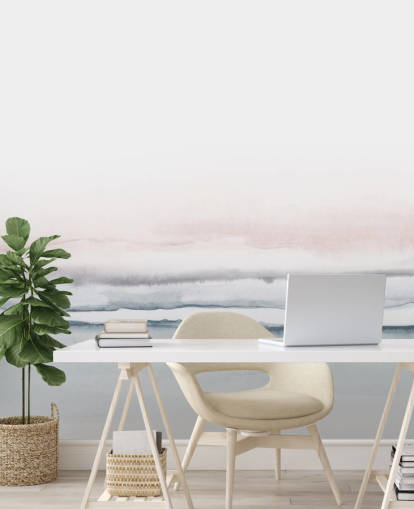 carta da parati astratta rosa pastello e blu