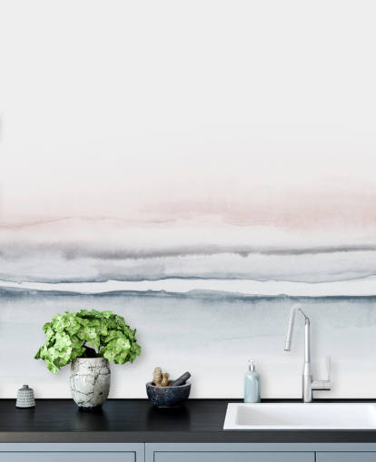 pastellrosa och blå abstrakt tapet pastellrosa och blå abstrakt tapet