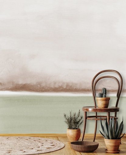 sage green and brown abstract wallpaper