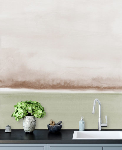 salie groen en bruin abstract behang salie groen en bruin abstract behang