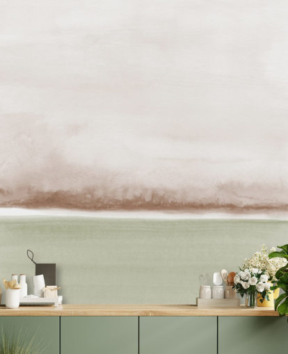 salie groen en bruin abstract behang salie groen en bruin abstract behang