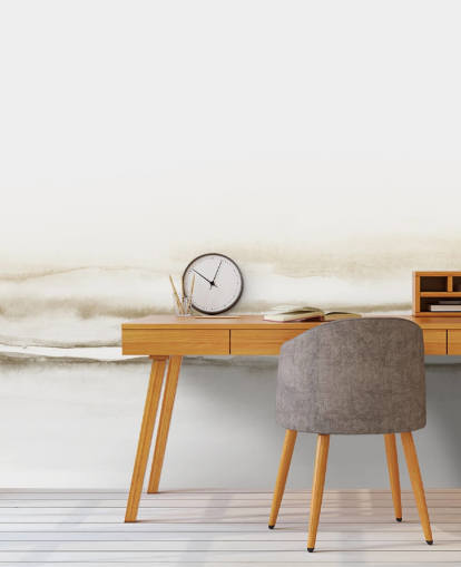 vesivärimaisema pehmeiden beige-sävyjen taustakuvalla