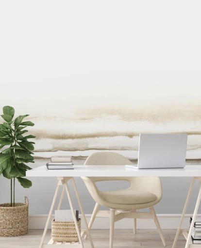 paisagem em aquarela em tons suaves de bege, papel de parede paisagem em aquarela em tons suaves de bege, papel de parede