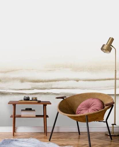 papel pintado de paisaje en acuarela en tonos beige suaves papel pintado de paisaje en acuarela en tonos beige suaves