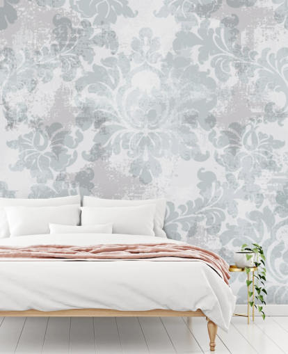 customisable pattern wallpaper mural called Victorian Damask for bedrooms, living rooms and bathrooms