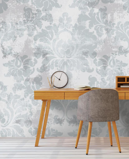 customisable pattern wallpaper mural called Victorian Damask for bedrooms, living rooms and bathrooms