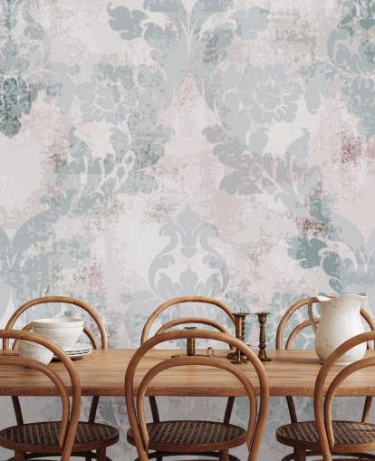 papel pintado de damasco verde claro y gris papel pintado de damasco verde claro y gris