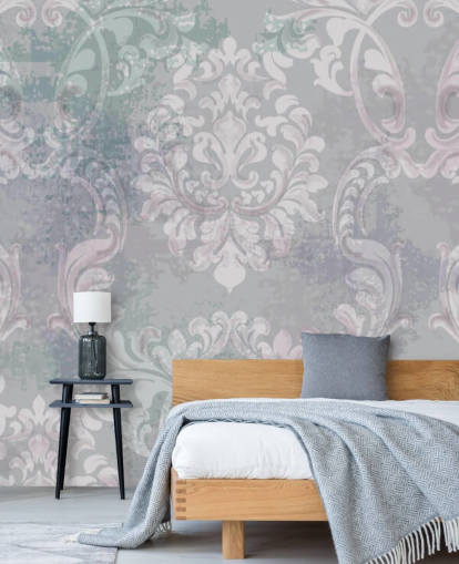 vintage stil damask tapet