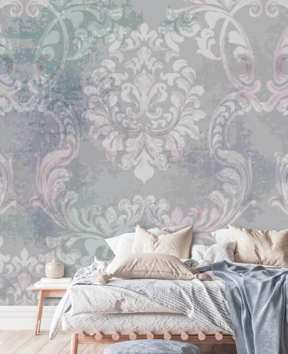 vintage style damask wallpaper